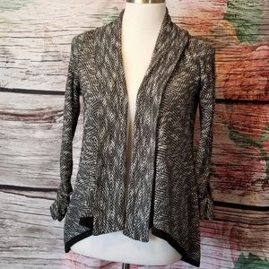 Mauve Open Front Sweater